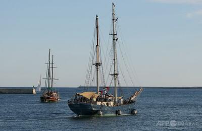 ガザ支援船団、無人機らしき攻撃を主張 チュニジア当局「検知せず」