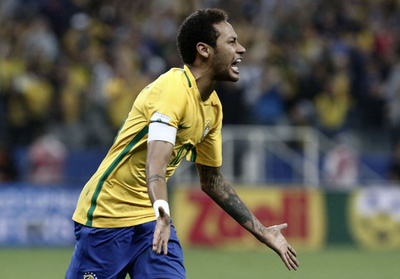 ブラジルがW杯一番乗り！ ネイマール独走弾などで予選8連勝