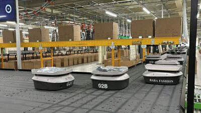 韓国BABA FASHION、AI物流ロボット導入…「処理効率4倍に」