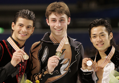 ＜07世界フィギュアスケート選手権＞男子シングル、ジュベール ランビエールを抑えて優勝を果たす - 東京