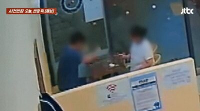 深夜の無人カフェで男女が口論、飲み物投げつけテーブルを叩き大荒れ…韓国・後始末せず立ち去る