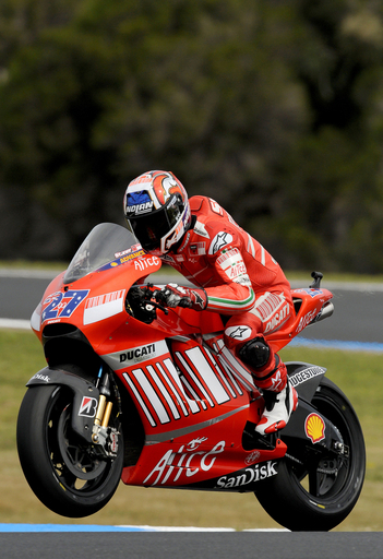 ストーナー オーストラリアGP・予選で3番グリッド獲得