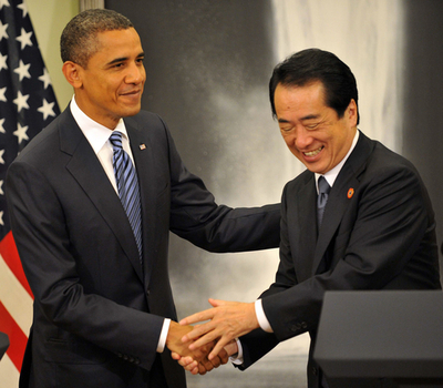 菅首相、尖閣問題などで米国に謝意 日米首脳会談