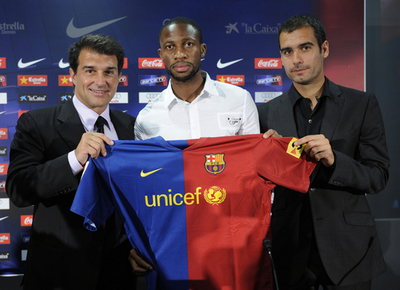 FCバルセロナ セイドゥ・ケイタの入団会見