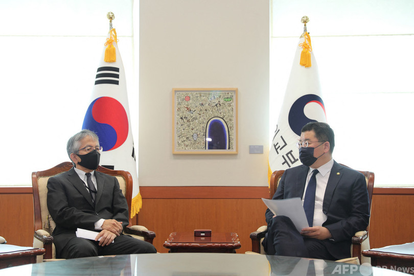 韓国、日本大使呼び出し抗議 文氏やゆの「不適切発言」で