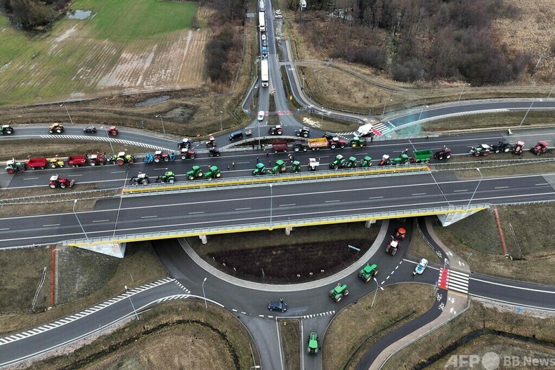 農民抗議にロシア影響の可能性 ポーランド外務省が警告