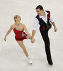 フィギュアスケート全米選手権（2013 Prudential U.S. Figure Skating Championships）は26日、米ネブラスカ（Nebraska）州オマハ（Omaha）にあるセンチュリーリンク・センター（CenturyLink Center）で行われ、ペア・フリースケート（FS）ではマリッサ・キャステリ（Marissa Castelli）/サイモン・シュナピア（Simon Shnapir）組が118.34点を獲得し、合計180.61点で優勝を決めた。

合計172.75点で2位に入ったアレクサ・シメカ（Alexa Scimeca）/クリス・クニーリム（Christopher Knierim）組（2013年1月26日撮影）。(c)AFP/Getty Images/Jonathan Daniel