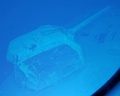 フィリピンのサマール島沖に沈む米海軍の駆逐艦「サミュエル・B・ロバーツ」の銃架。カラダン・オーシャニック提供（撮影日不明、2022年6月25日提供）。(c)AFP PHOTO / CALADAN OCEANIC AND EYOS EXPEDITIONS