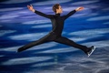 世界フィギュアスケート国別対抗戦、エキシビションに臨む米国のジェイソン・ブラウン（2021年4月18日撮影）。(c)Philip FONG / AFP