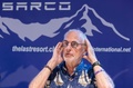 記者会見に臨む「サルコ」の開発者フィリップ・ニチキ氏。スイス・チューリヒで（2024年7月17日撮影）。(c)ARND WIEGMANN / AFP