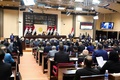 イラクの首都バグダッドで臨時招集された議会（2020年1月5日撮影）。(c)AFP PHOTO / HO / IRAQI PRIME MINISTER&apos;S PRESS OFFICE