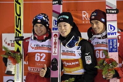小林陵侑が優勝、昨季総合Vのストフ抑える ジャンプW杯男子