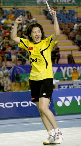 バドミントン・アジア選手権2008 蒋燕皎が女子シングルスを制す