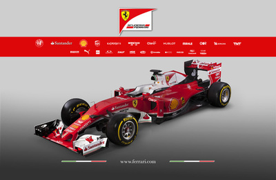 タイトル奪還を目指すフェラーリ、2016年の新型車「SF16-H」を発表