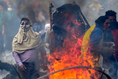 エクアドル抗議デモ主導の先住民団体、大統領との直接対話を拒否