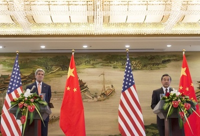 中国外相「主権守る決意、揺るぎない」 米国務長官訪中で