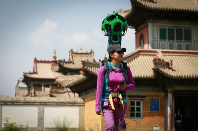 ストリートビューにモンゴル追加、機材かついで撮影も