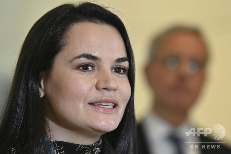 ベラルーシ野党指導者チハノフスカヤ氏、ロシアが指名手配