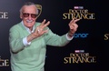 米ハリウッドで、映画『ドクター・ストレンジ』のワールドプレミアに出席したアメコミ作家のスタン・リー氏（2016年10月20日撮影）。(c)Frederic J. BROWN / AFP