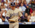 2回、三振に倒れたパドレスのカリル・グリーン（%%Khalil Greene%%）。(c)AFP/Getty Images Steve Dykes
