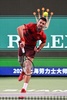 男子テニス、上海オープン、シングルス2回戦。サーブを打つノバク・ジョコビッチ（2024年10月5日撮影）。(c)Hector RETAMAL/ AFP