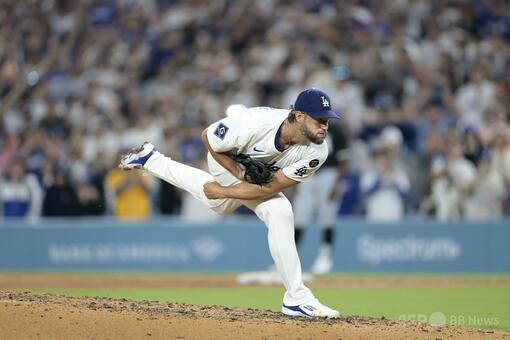 ドジャースのカーショウ 通算3000奪三振を達成 写真4枚 国際ニュース