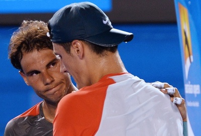 ナダル、トミックの途中棄権で2回戦進出 全豪オープン