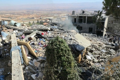 レバノン東部で60人死亡 イスラエル軍が空爆