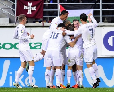 レアル、ベイルとロナウドのゴールでエイバルに勝利