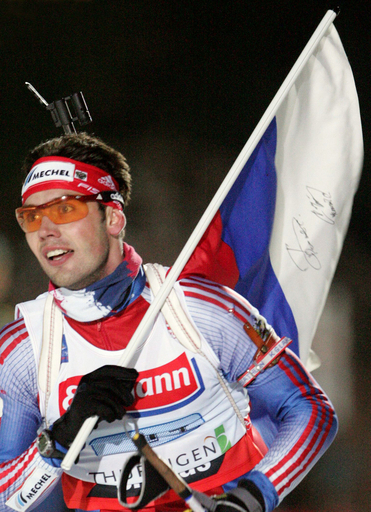 ＜バイアスロン 06-07W杯・第4戦＞ロシア 男子4×7.5キロメートルリレーを制す - ドイツ