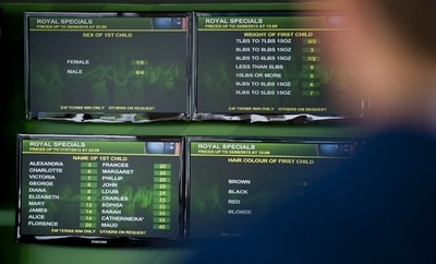 賭けでロイヤルベビーに人気が集中、英ブックメーカー