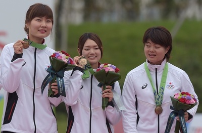 日本、アーチェリー女子リカーブ団体で銅メダル アジア大会