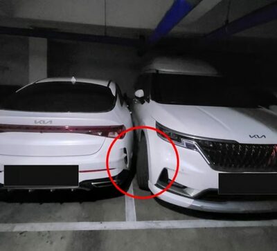 駐車スペースの攻防戦…韓国・はみ出す「迷惑」大型車相手に“目には目を”
