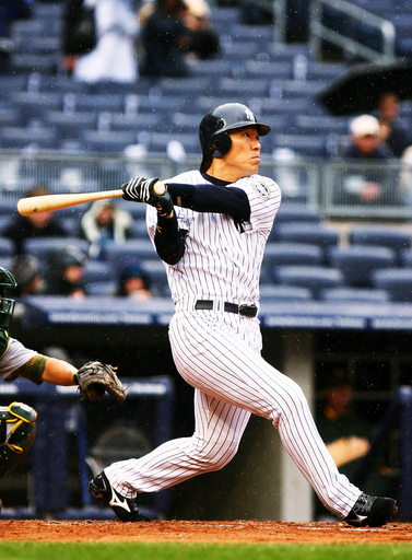 松井秀喜 アスレチックス戦で2号ソロ本塁打