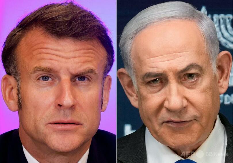 ネタニヤフ氏、ガザ封鎖批判したマクロン氏に反発「イスラムテロ組織の味方」