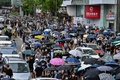 香港で、民主派によるデモに参加する人々（2020年5月24日撮影）。(c)Anthony WALLACE / AFP