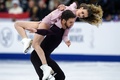 フィギュアスケート欧州選手権、アイスダンス・フリーダンス（FD）。ガブリエラ・パパダキス/ギヨーム・シゼロン組（2019年1月26日撮影）。(c)Kirill KUDRYAVTSEV / AFP