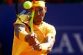 男子テニス、バルセロナ・オープン、シングルス3回戦。リターンを打つラファエル・ナダル（2018年4月26日撮影）。(c)AFP PHOTO / PAU BARRENA