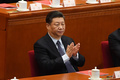中国・北京で昨年開催された全国人民代表大会に出席する習近平国家主席（2019年3月15日撮影、資料写真）。(c)GREG BAKER / AFP