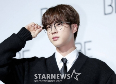 BTSのJIN、軍服務中もフォロワー増加中