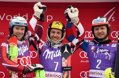 ヒルシャーが男子回転で通算17勝目、アルペンスキーW杯