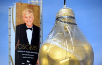 準備進む米アカデミー賞授賞式会場