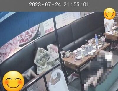 レストランの床/椅子で我が家のように寝る韓国のキッズ、その横で酒を楽しむ親…店側「ノーキッズゾーン支持」