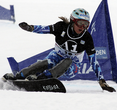 竹内 W杯女子パラレル第2戦の大回転で6位に入る