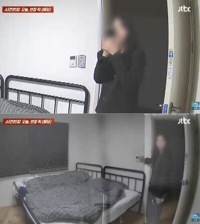 韓国・留守宅に元妻が窓から侵入…防犯カメラに中指立てる姿