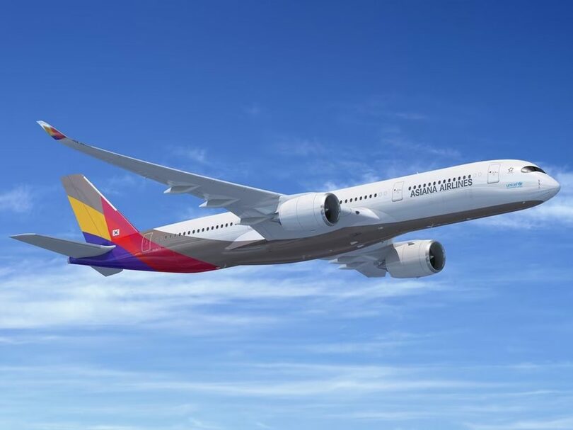 アシアナ航空のA350型機=アシアナ航空提供(c)news1