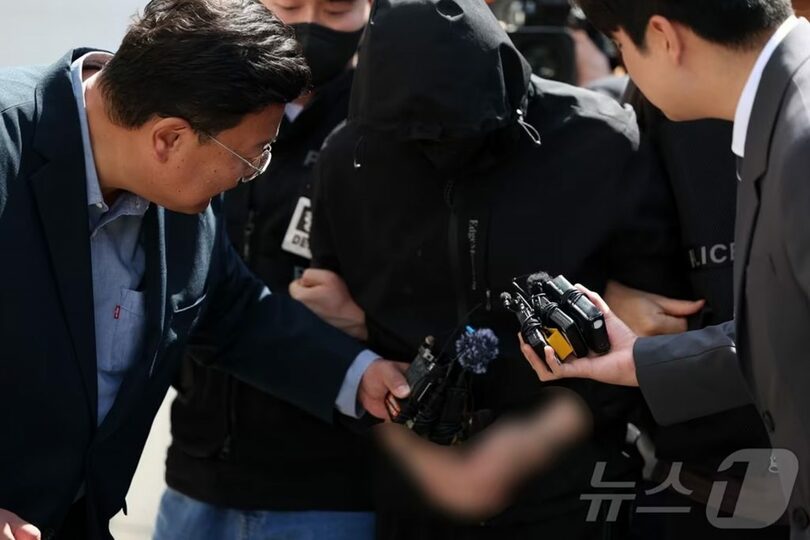 光州中心部で面識のない女子高生を殺害した疑いが持たれている24歳の男(c)news1