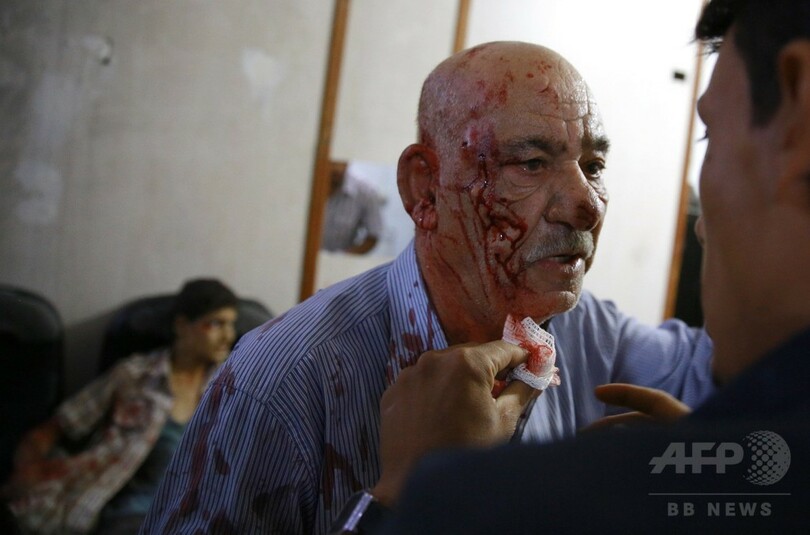 シリア政府の空爆で民間人37人死亡、NGO