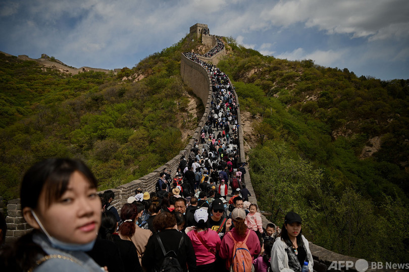 中国で5連休 延べ2億6500万人が移動 万里の長城には多くの旅行客 写真15枚 国際ニュース Afpbb News