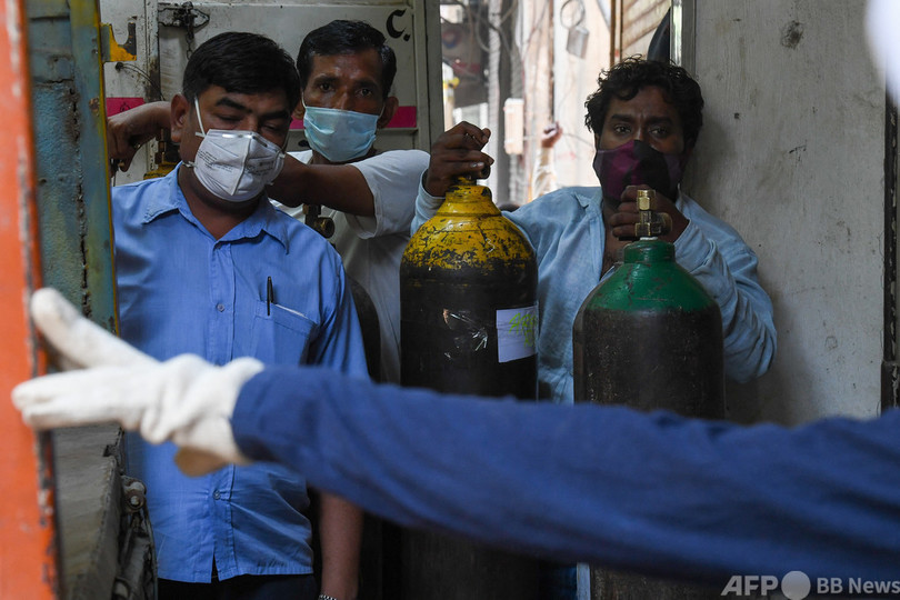 インドの1日当たりのコロナ死者、初の4000人超え